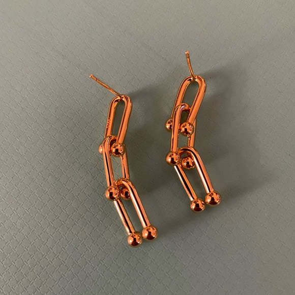 HardWear Link Earrings - Gold Color - Women’s - Small - Picture 2 of 3